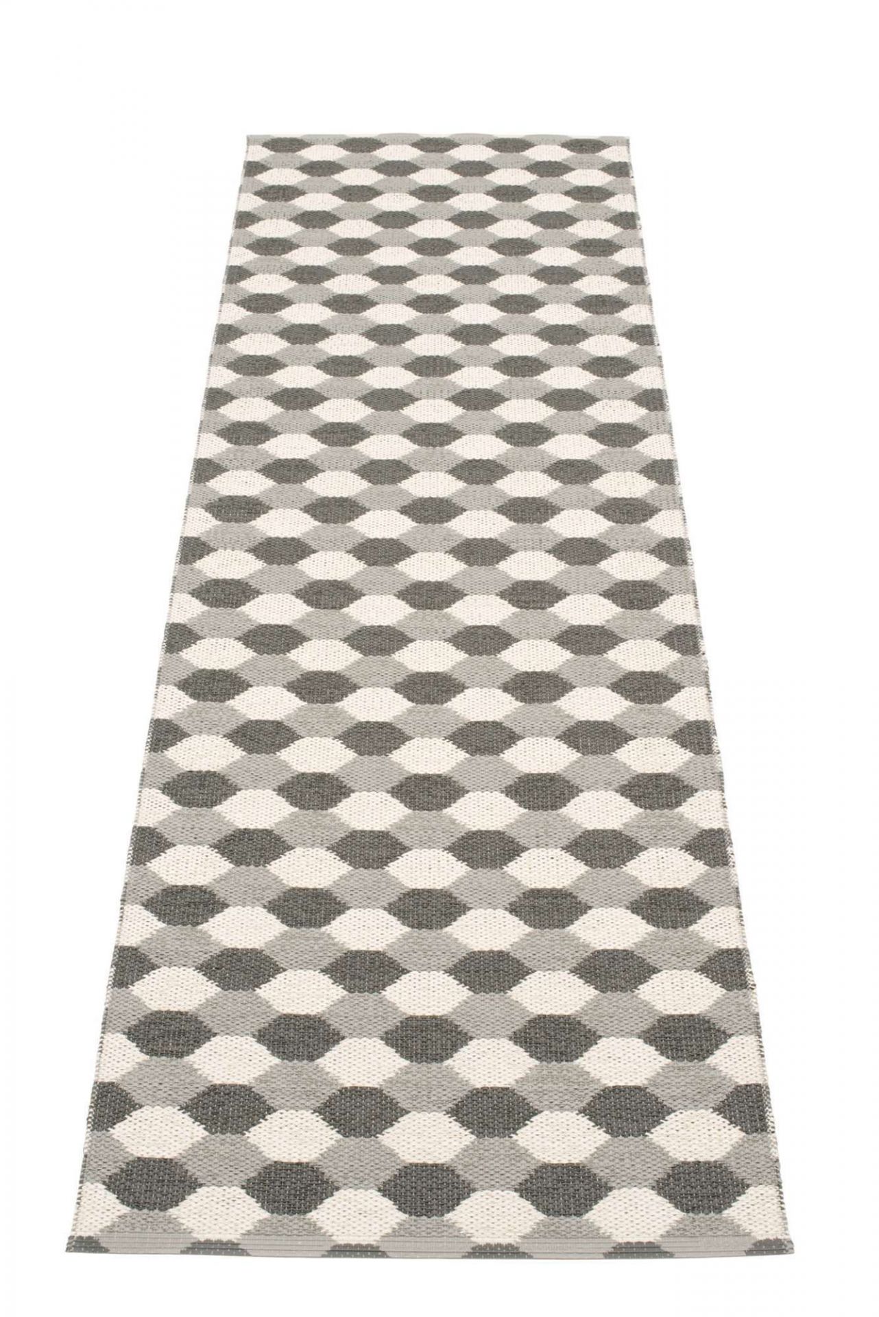 Dana plastic carpet 70x250 gray Pappelina